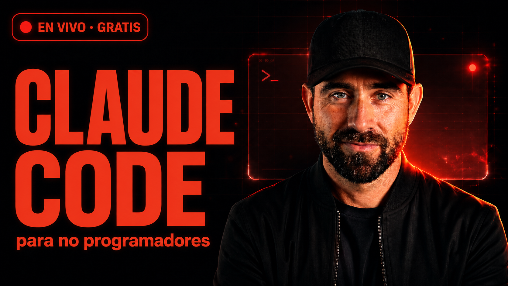 Flyer del workshop 'Primeros pasos con Claude Code': clase gratuita por Zoom con Joaco Malig, sábado 27 de junio.